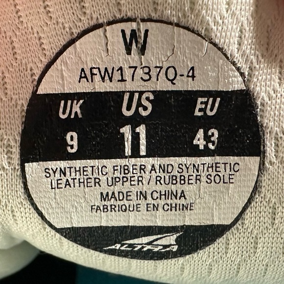 Altra Torin IQ Road Running Shoes Womens 11 Zero Drop Black Training Sneakers - Picture 6 of 11